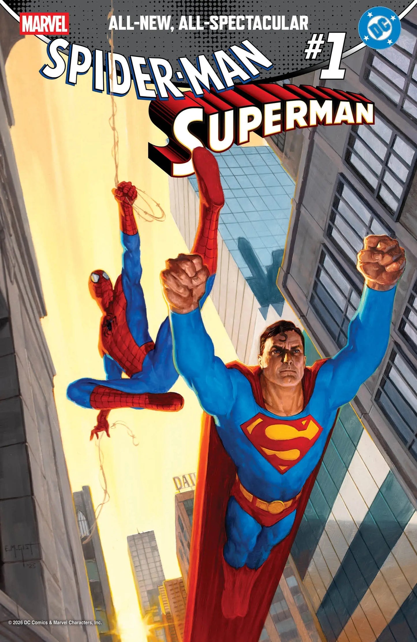Marvel/DC: Spider-Man/Superman #1 E.M. Gist Variant - Comic Book