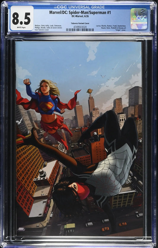 Marvel/DC: Spider-Man/Superman #1 Ivan Talavera Full Art Variant CGC 8.5 - Comic Book