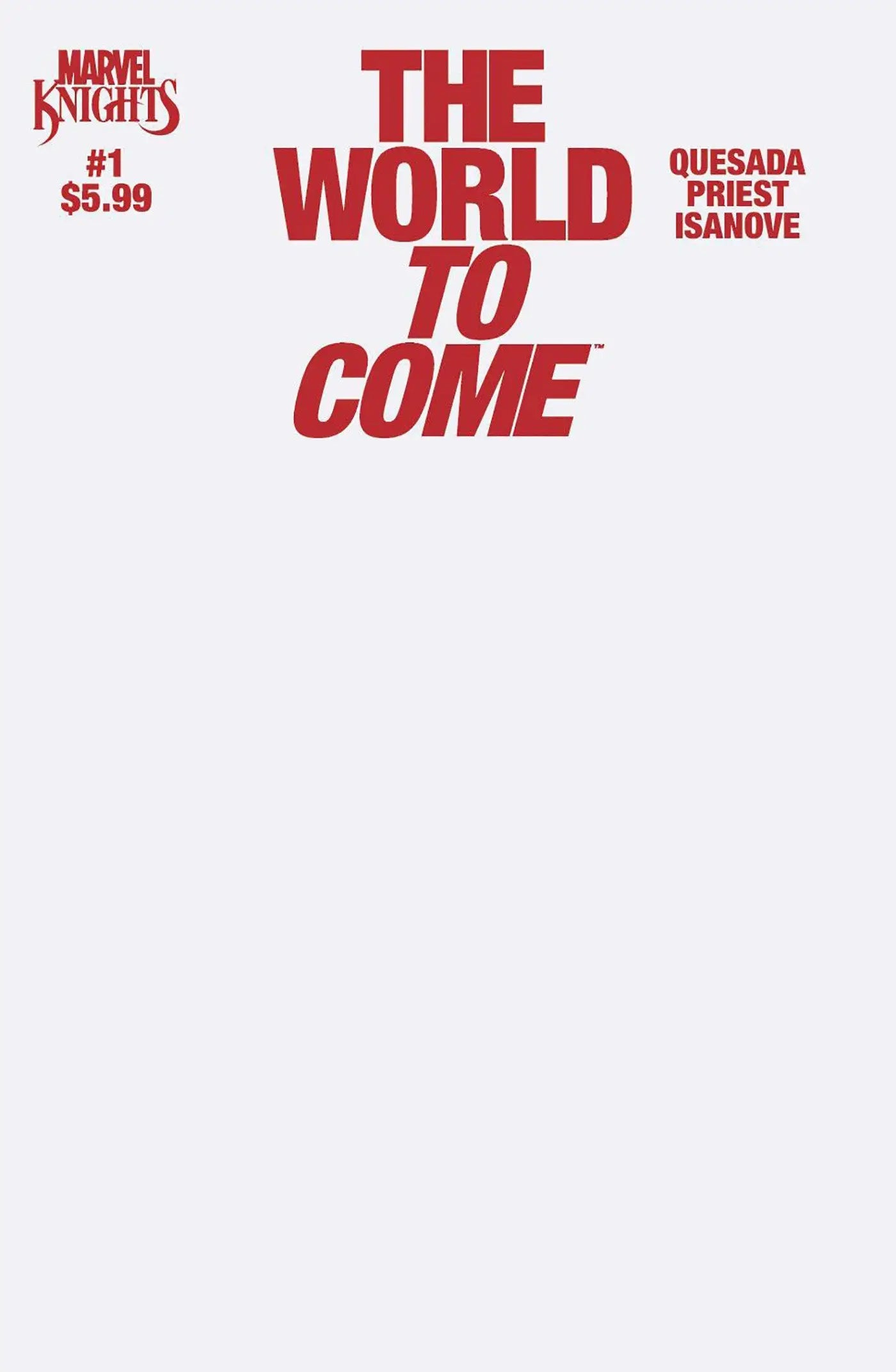 Marvel Knights comic book cover featuring visionary creators from the Marvel universe