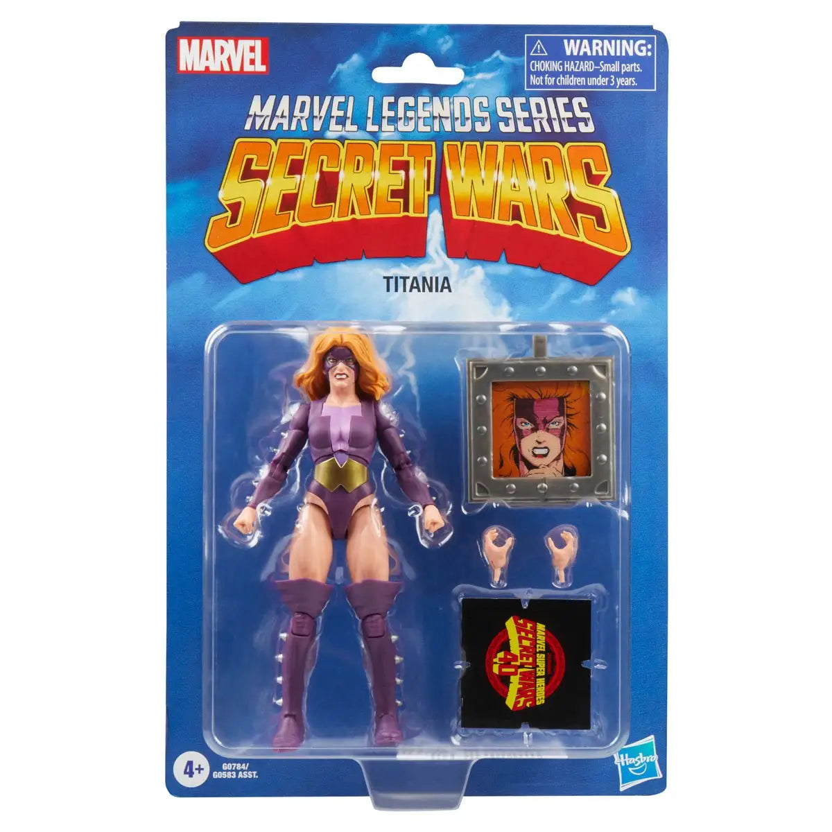 Titania Marvel Legends action figure from Secret Wars series displayed front view