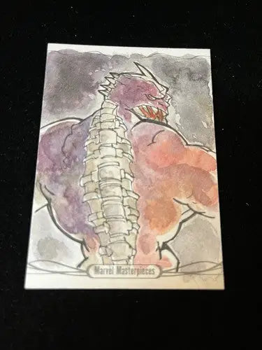 Marvel Spyne Sketch Card 1 of 1 Rachele Aragno 2014 Marvel Masterpieces #1/1 - Marvel Card Single