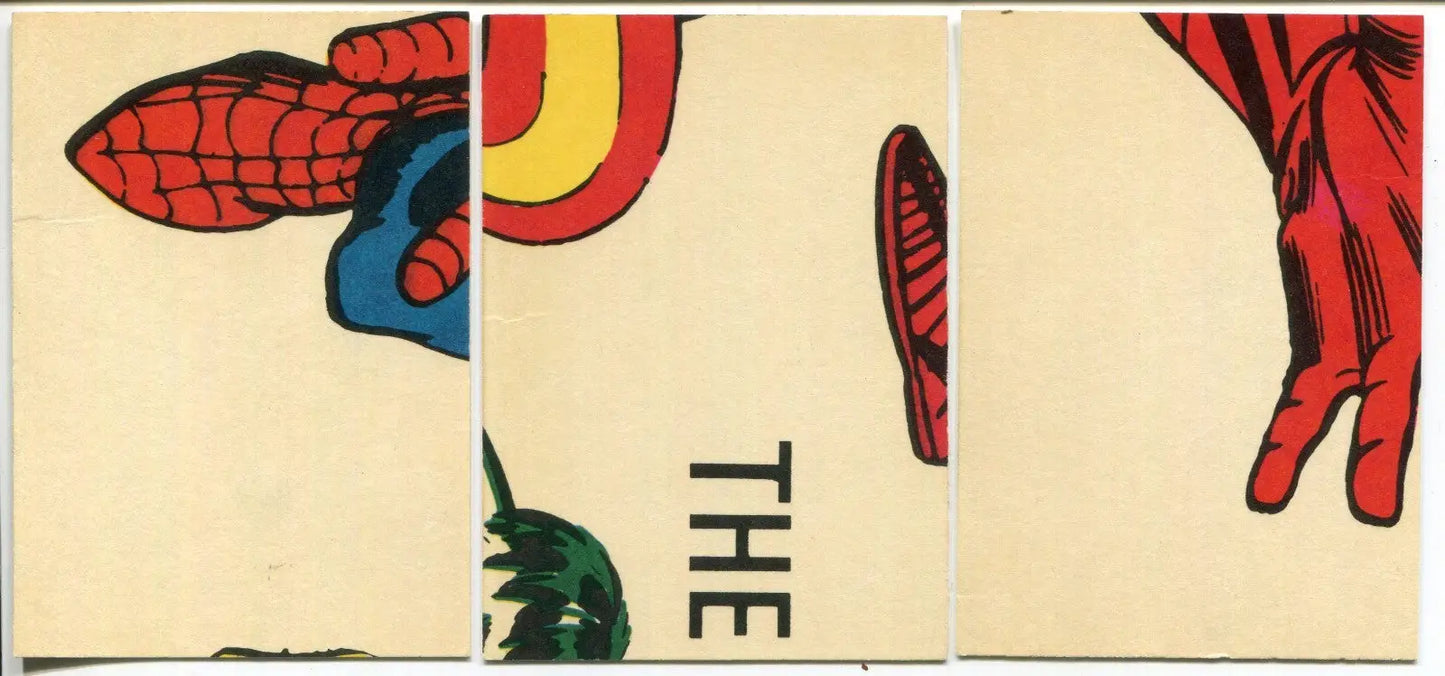 MARVEL SUPER HEROES 1966 Donruss RC Lot 3 DD #32 Hulk #52 Thor #57 RC - Marvel Card Single
