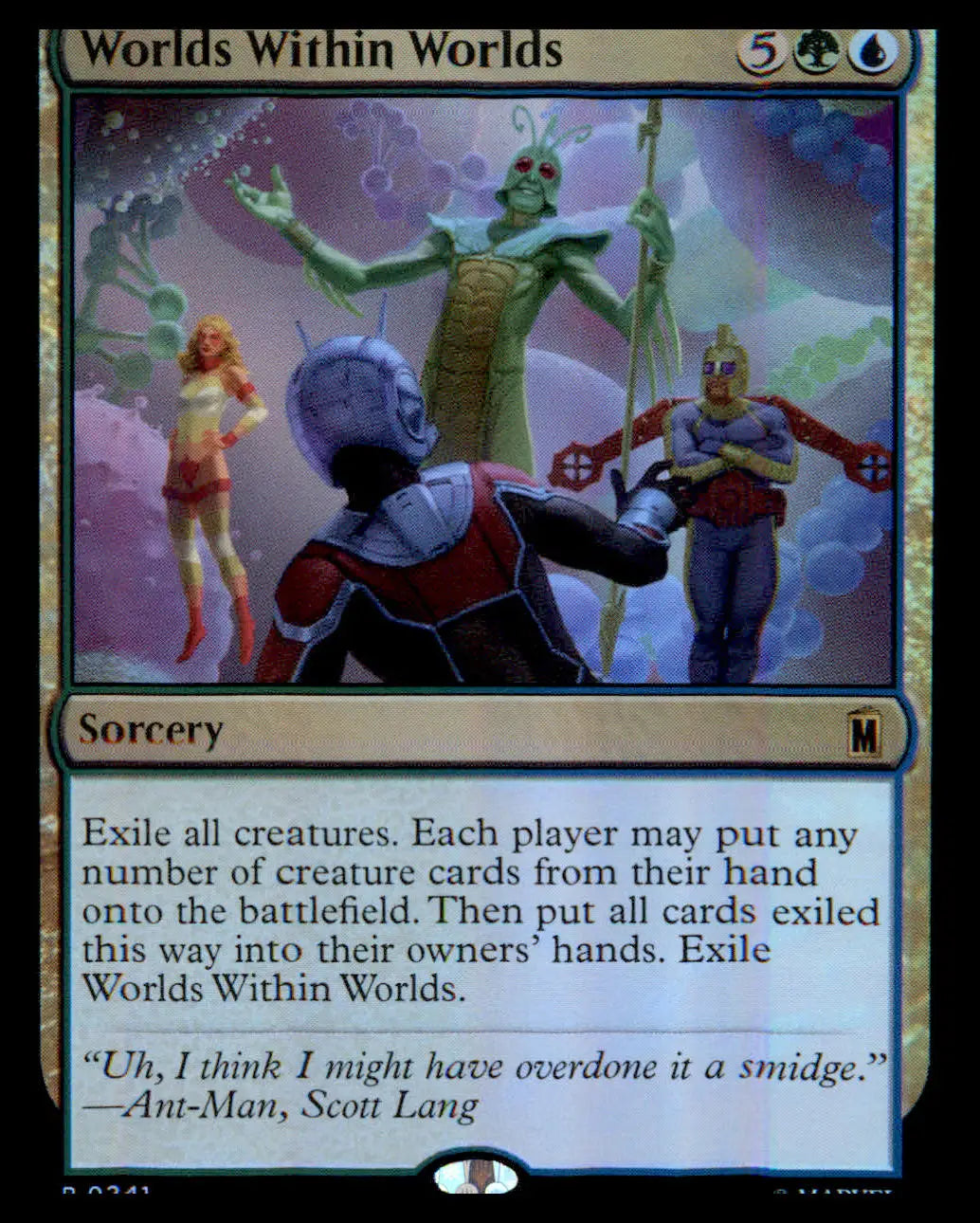 Marvel Super Heroes #241 Worlds Within Worlds Rare - Marvel Card Single