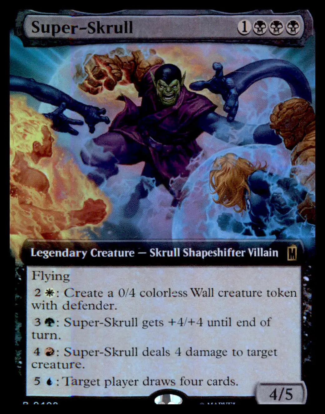 Marvel Super Heroes #409 Super-Skrull (Extended Art) Rare - Marvel Card Single