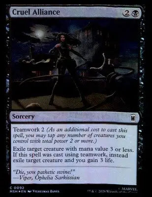 Marvel Super Heroes #92 Cruel Alliance Common - Marvel Card Single