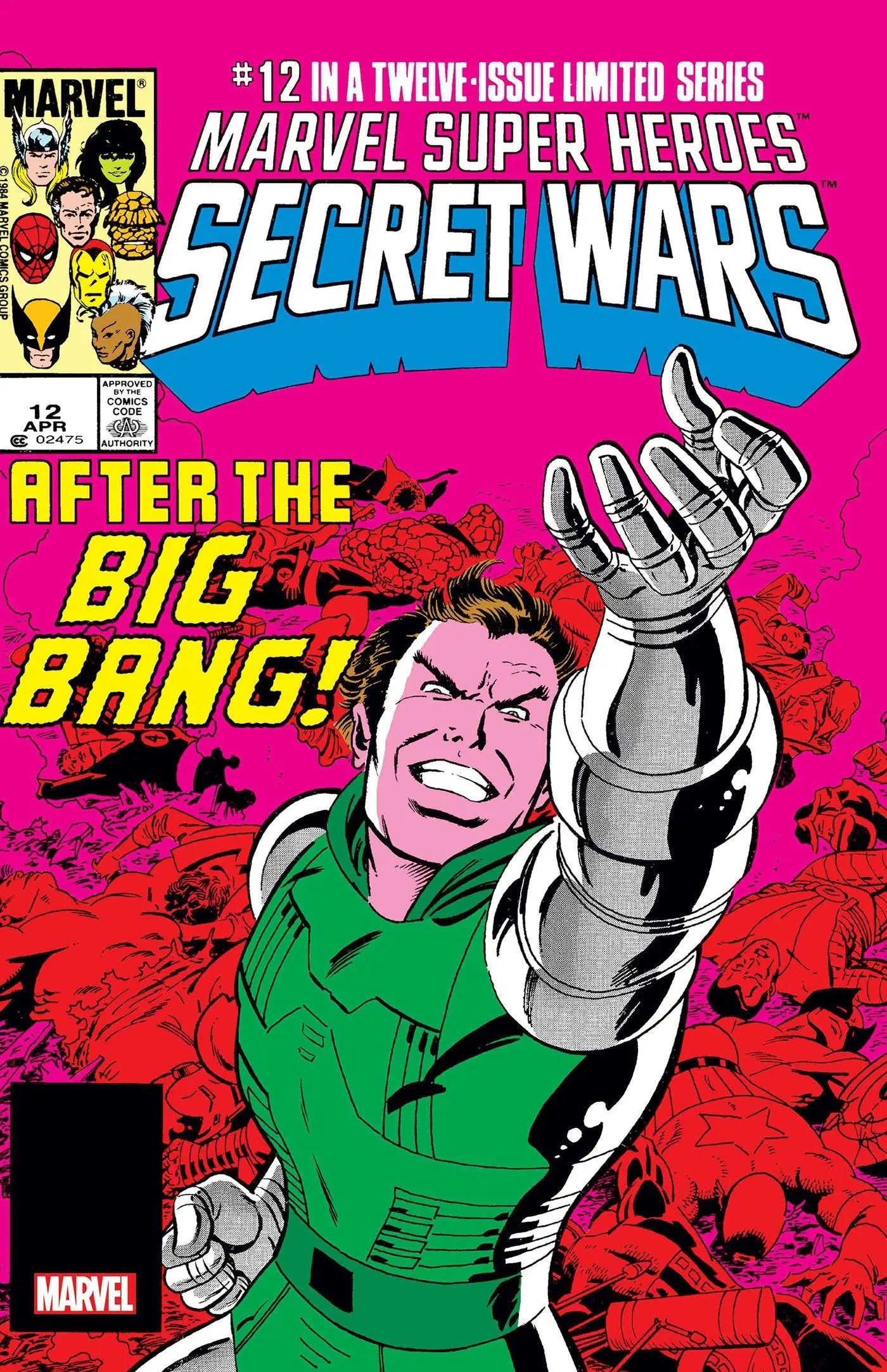 Marvel Super Heroes Secret Wars comic book facsimile edition featuring iconic heroes secret wars characters
