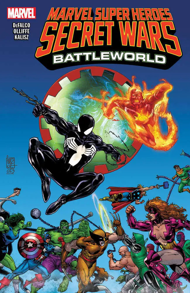 Comic book featuring Marvel Super Heroes and Villains from Secret Wars Battleworld