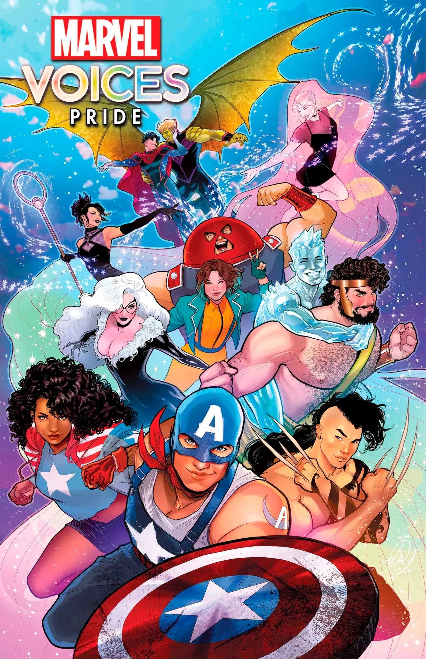 Marvel Voices Pride comic book cover for Marvel United Pride Special in Marvel United series