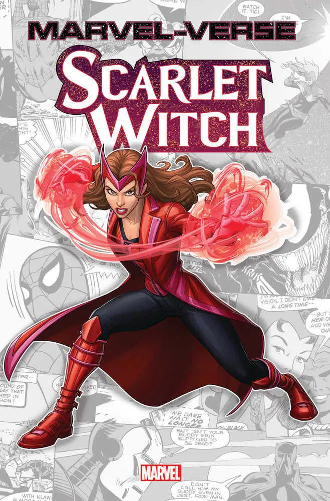 Scarlet Witch comic book cover featuring Wanda Maximoff and her reality-altering hex