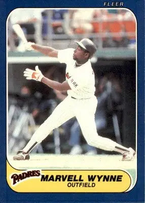 Marvell Wynne - 1986 Fleer Update - #U-130 - Baseball - Baseball Card Single