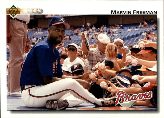 Marvin Freeman 1992 Upper Deck MLB #491 Baseball Card Atlanta Braves - Baseball Card Single