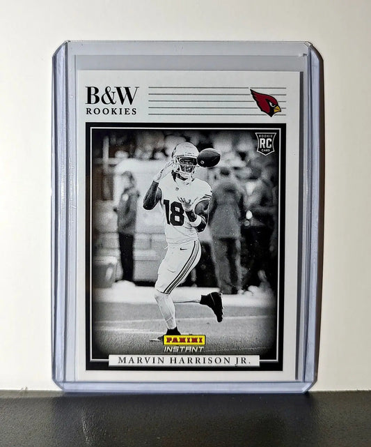 Marvin Harrison Jr. 2024 Panini NFL #19 Black & White Rookies Cardinals 1 of 680