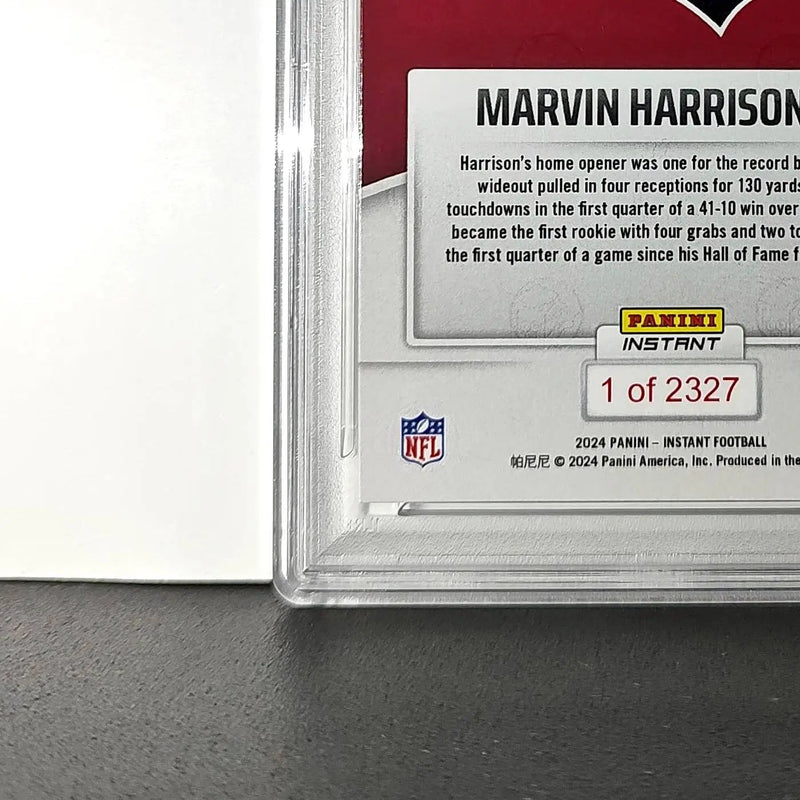 Marvin Harrison Jr. Rookie 2024 Panini Instant NFL #42 PSA 10 Gem Mint