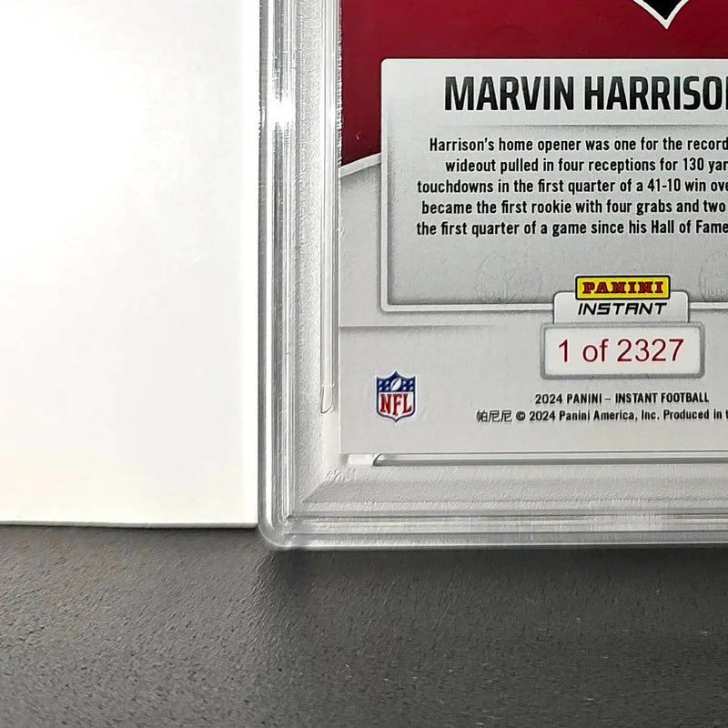 Marvin Harrison Jr. Rookie 2024 Panini Instant NFL #42 PSA 10 Gem Mint