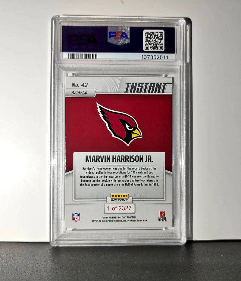 Marvin Harrison Jr. Rookie 2024 Panini Instant NFL #42 PSA 10 Gem Mint