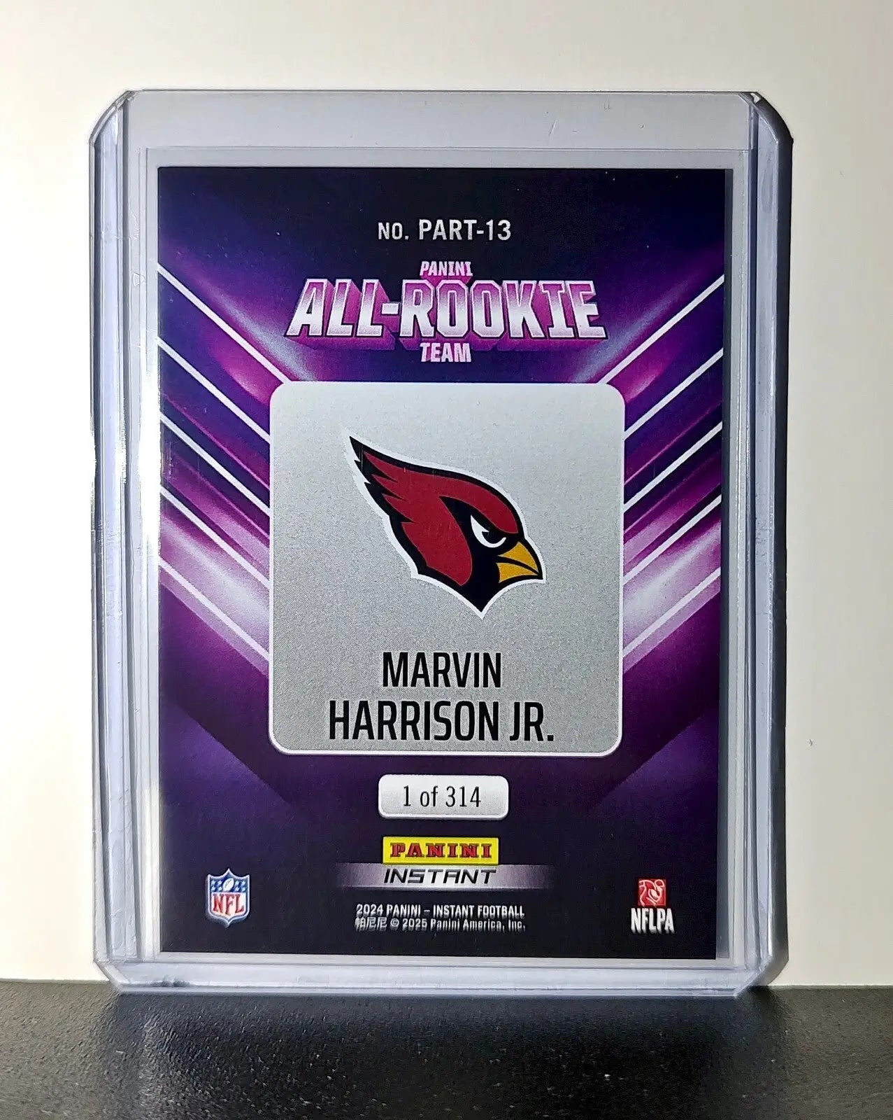 Marvin Harrison Jr. Rookie 2024 Panini NFL #13 All-Rookie Cardinals 1 of 314 - Football Card Single