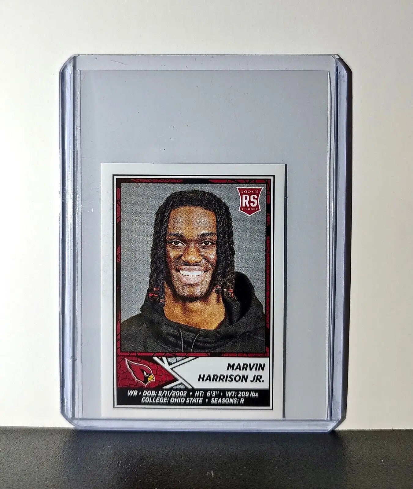 Marvin Harrison Jr. Rookie 2024 Panini NFL Sticker #496 Arizona Cardinals