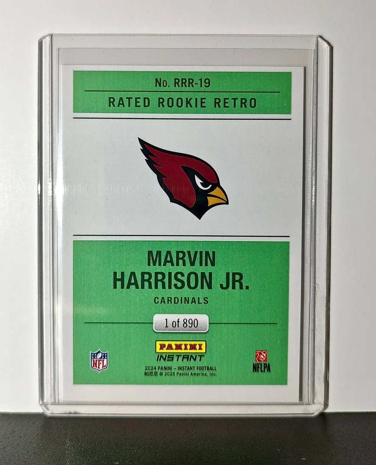 Marvin Harrison Jr. Rookie 2024 Panini Rated Rookie Retro NFL #19 Card 1 of 890 - Football Card Single