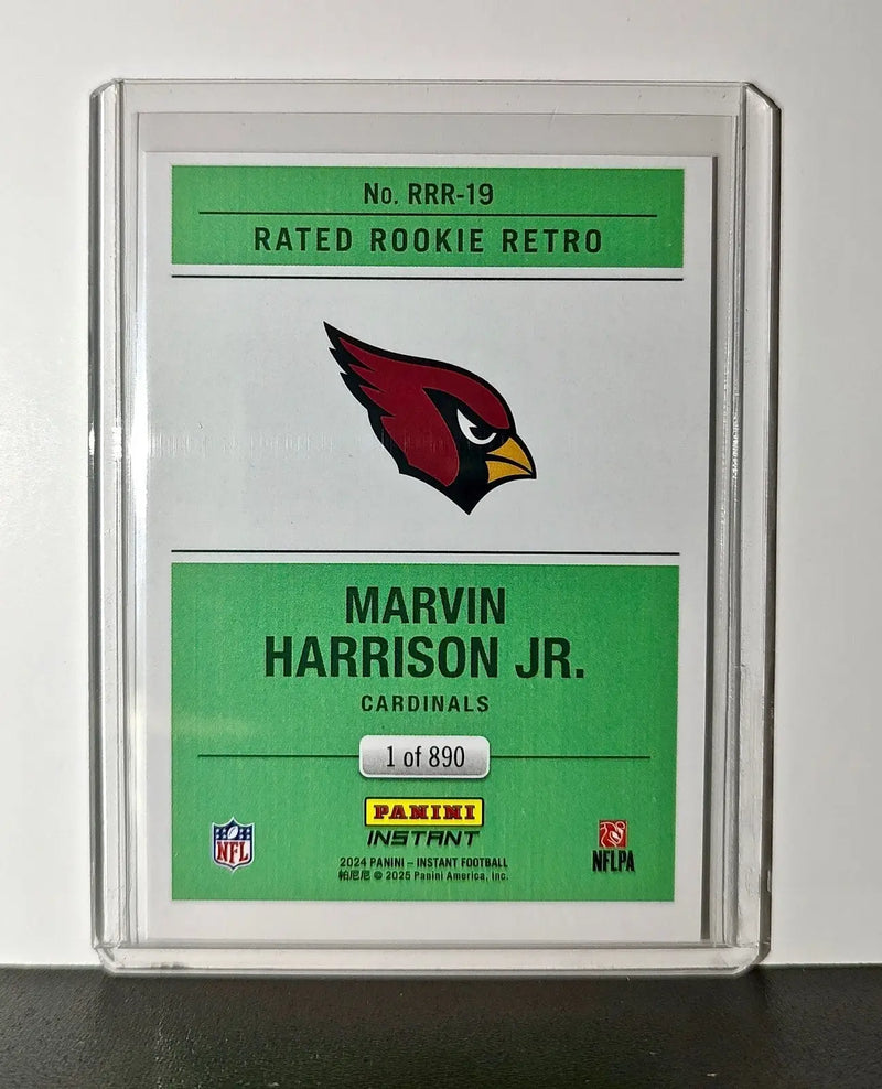 Marvin Harrison Jr. Rookie 2024 Panini Rated Rookie Retro NFL #19 Card 1 of 890 - Football Card Single