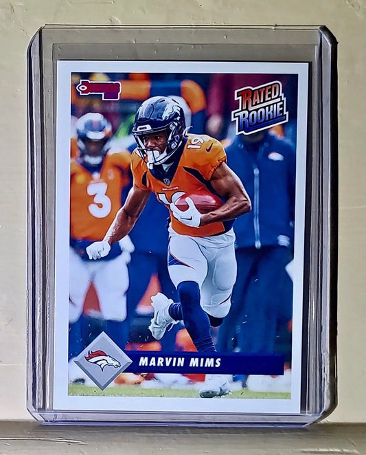 Marvin Mims 2023 Panini NFL Rated Rookie Retro #30 Football Card Broncos 1/629 - Football Card Single
