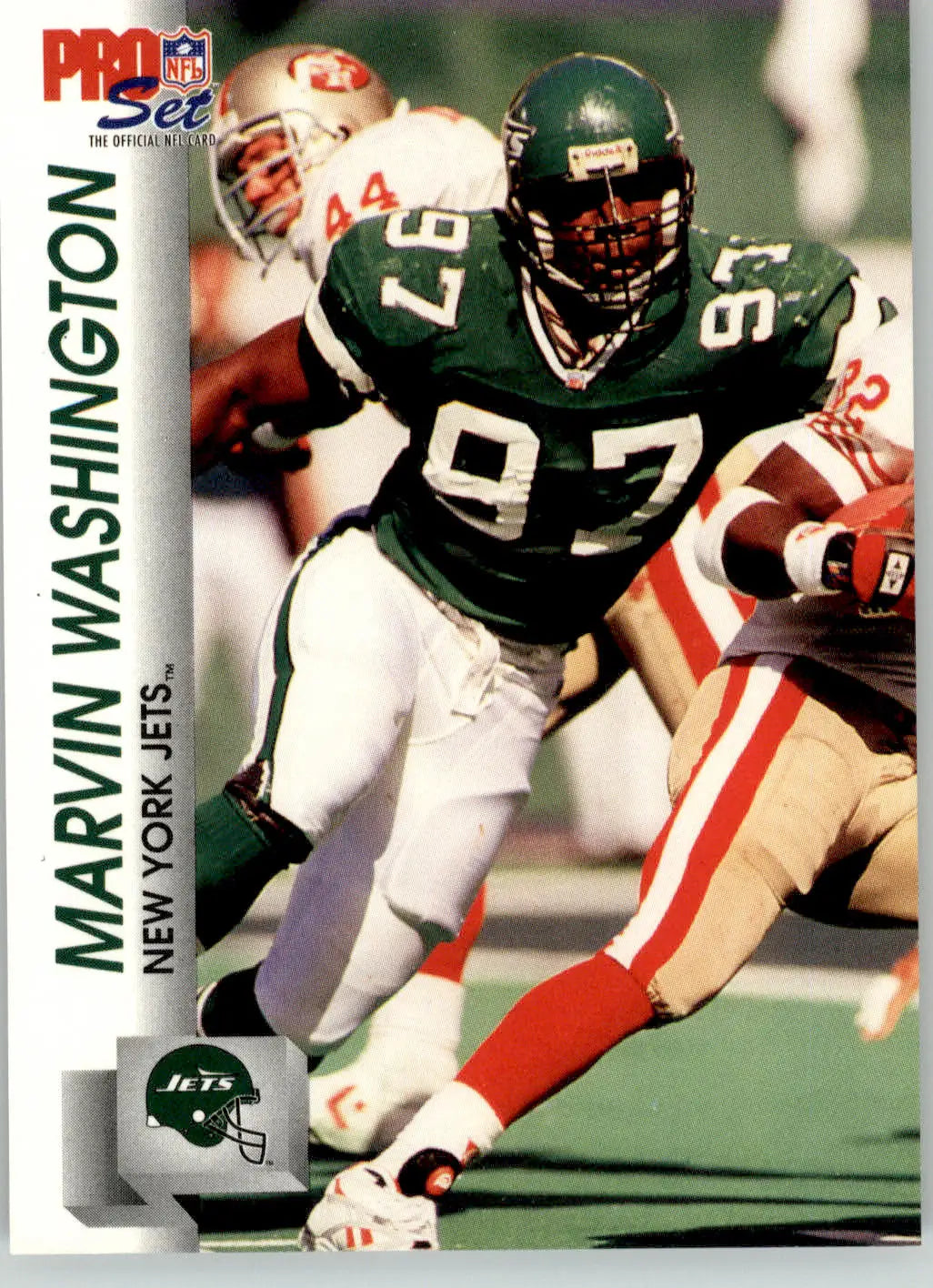 Marvin Washington - 1992 Pro Set - #607 - Football - Football Card Single
