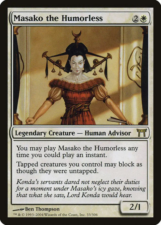 Masako the Humorless [Champions of Kamigawa] - Magic Card Single