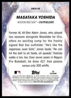 Masataka Yoshida 2023 Topps Stars of MLB #SMLB-60 Boston Red Sox - Baseball Card Single