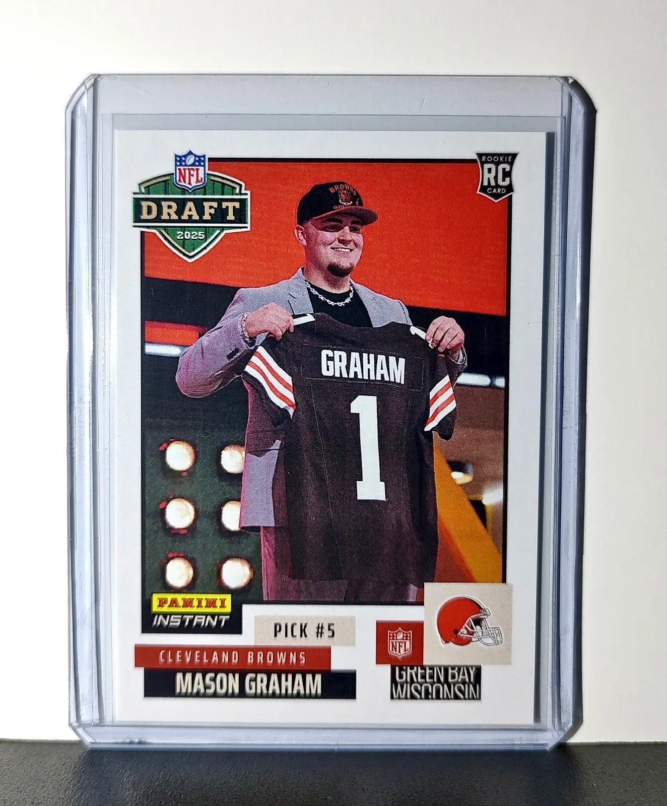 Mason Graham Rookie 2025 NFL Draft #5 Football Card Cleveland Browns 1 of 893 - Football Card Single