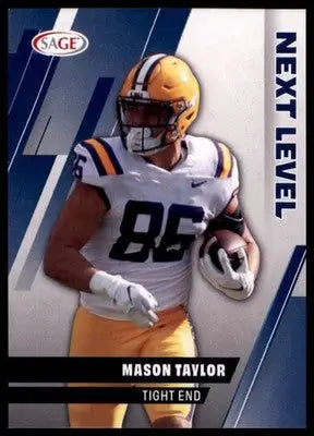 Mason Taylor 2025 SAGE HIT Blue #118 LSU Tigers - Football Card Single