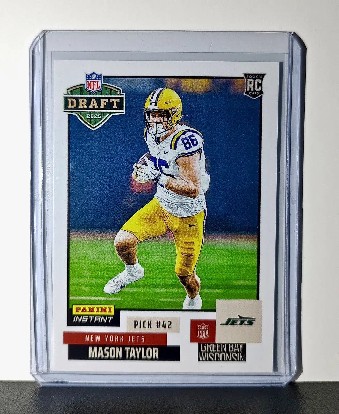 Mason Taylor Rookie 2025 NFL Draft #27 Football Card New York Jets 1 of 747 - Football Card Single