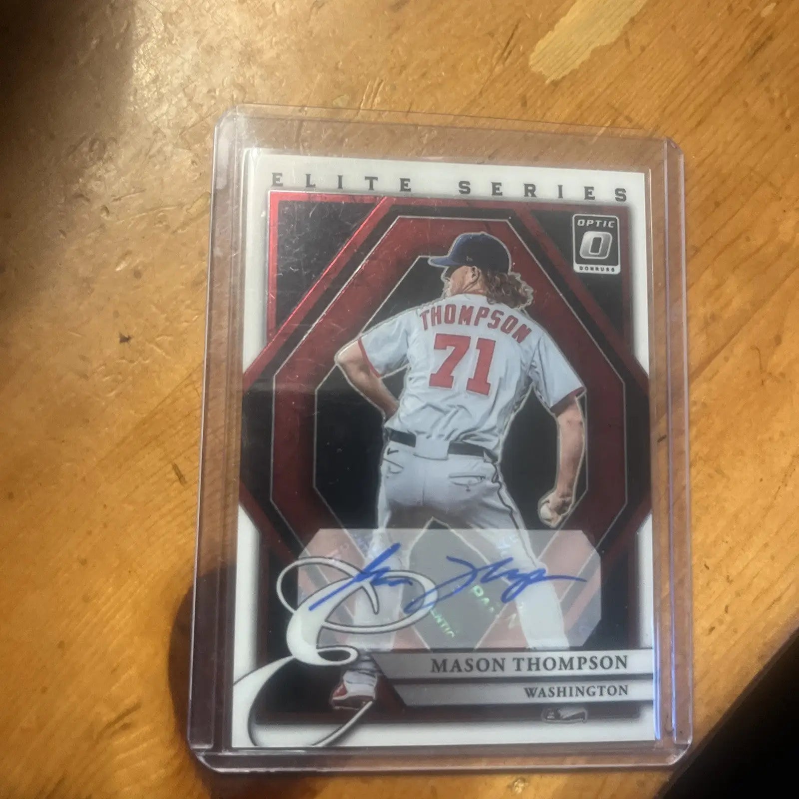 Mason Thompson 2022 Panini Donruss Optic Elite Series Signatures #ESS-MT(B2) - Baseball Card Single