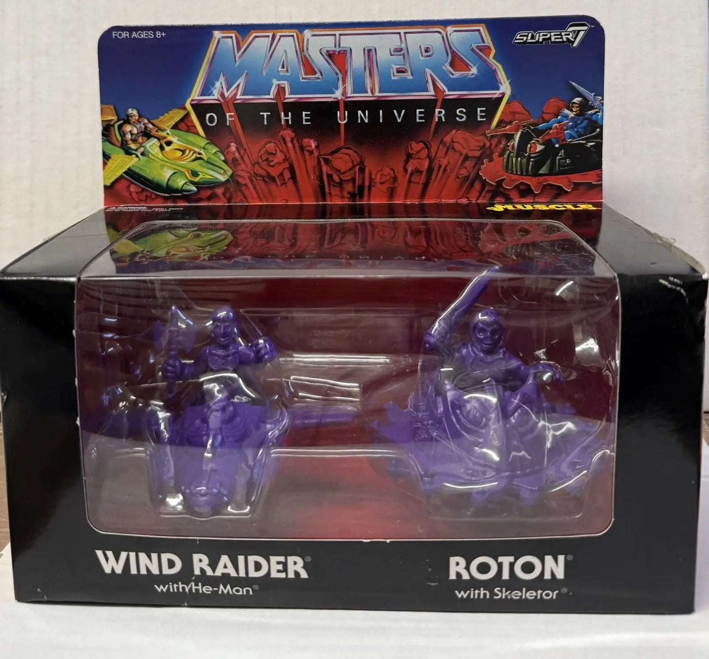 Masters of the Universe M.U.S.C.L.E. Wind Raider and Roton (Purple) - Action Figure & Toy