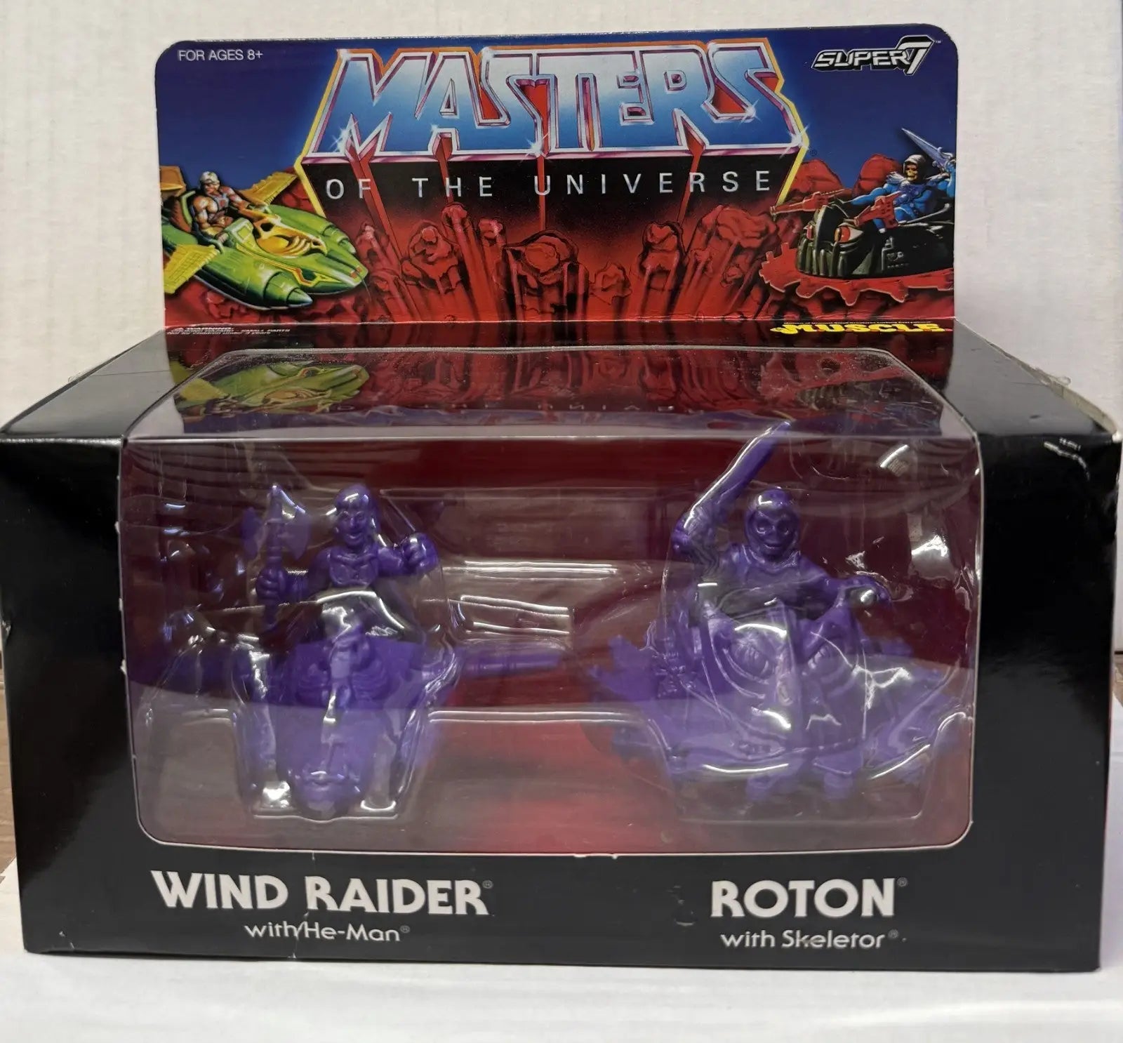 Masters of the Universe M.U.S.C.L.E. Wind Raider and Roton (Purple) - Action Figure & Toy