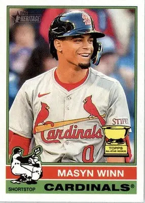 Masyn Winn - 2025 Topps Heritage - #103 - Baseball - Baseball Card Single