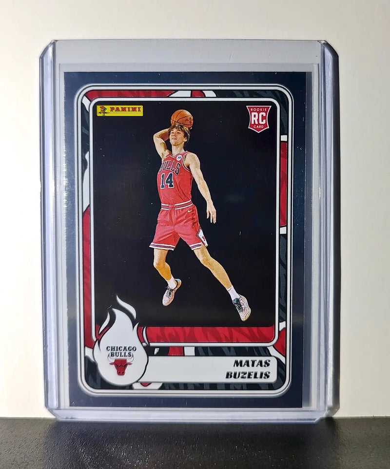 Matas Buzelis Rookie 2024-25 Panini NBA #73 Foil Sticker Card Chicago Bulls