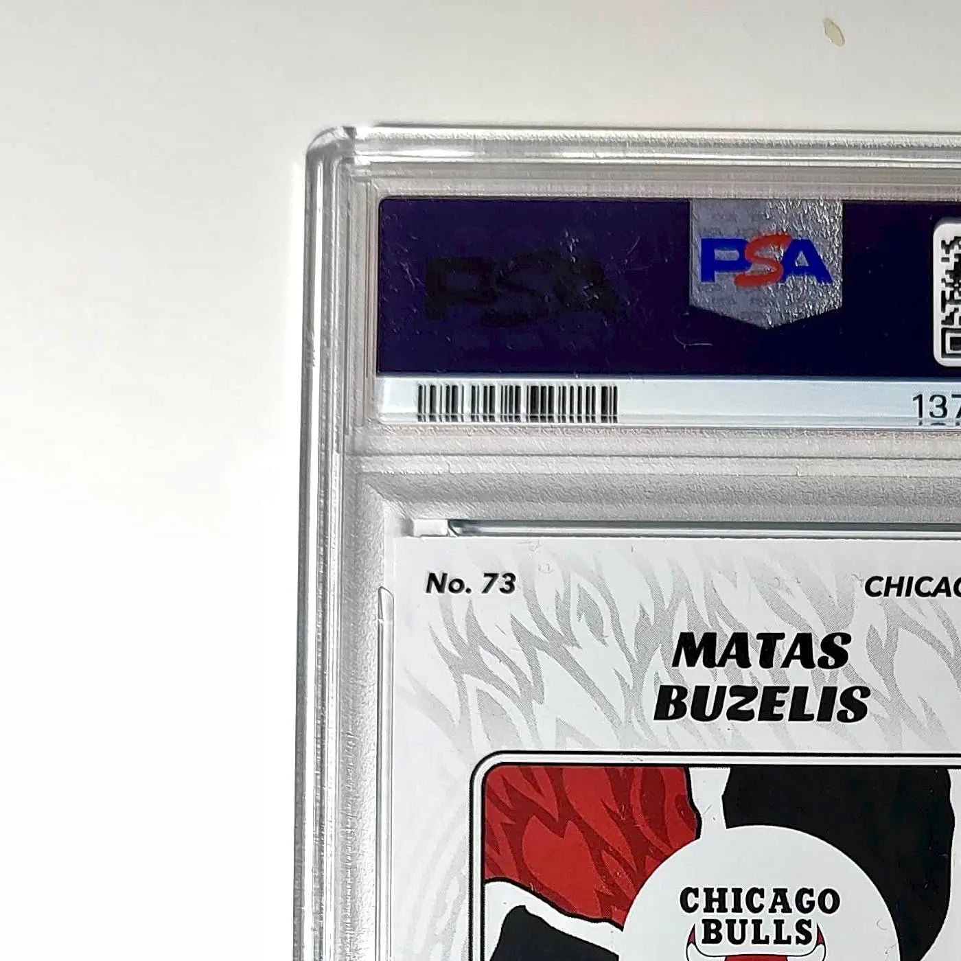 Matas Buzelis Rookie 2024-25 Panini NBA #73 Sticker 178/215 Blue Foil PSA 9 Mint