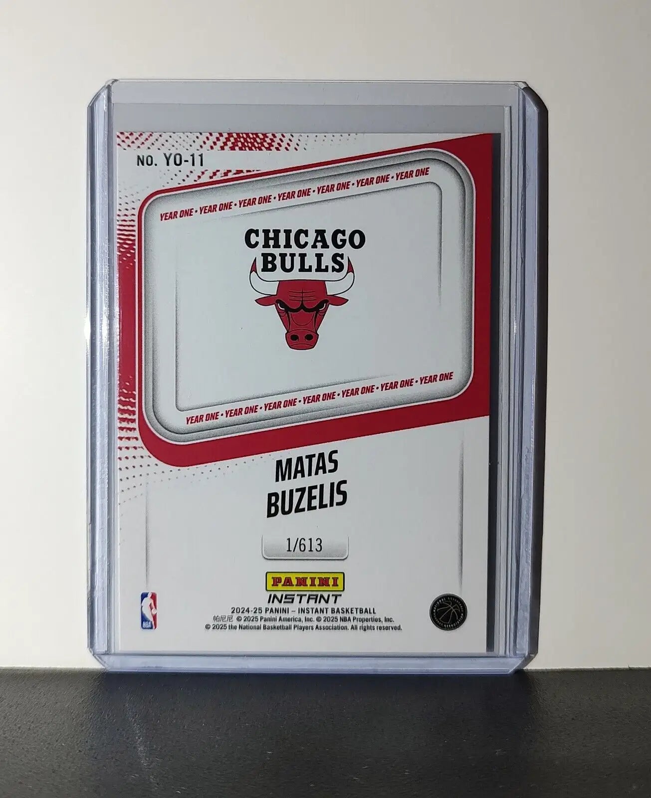 Matas Buzelis Rookie Card 2024-25 Panini Year One #11 Basketball Bulls 1/613