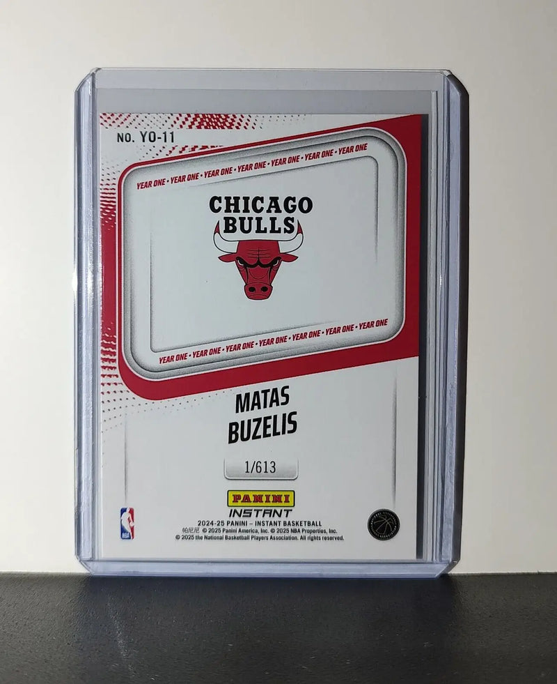 Matas Buzelis Rookie Card 2024-25 Panini Year One #11 Basketball Bulls 1/613