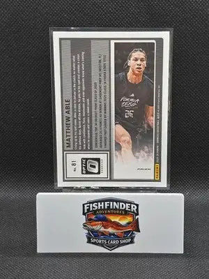 Mathew Able 2025-26 Panini Donruss Basketball #81 Optic Red Cracked Ice Prizm - Basketball Card Single