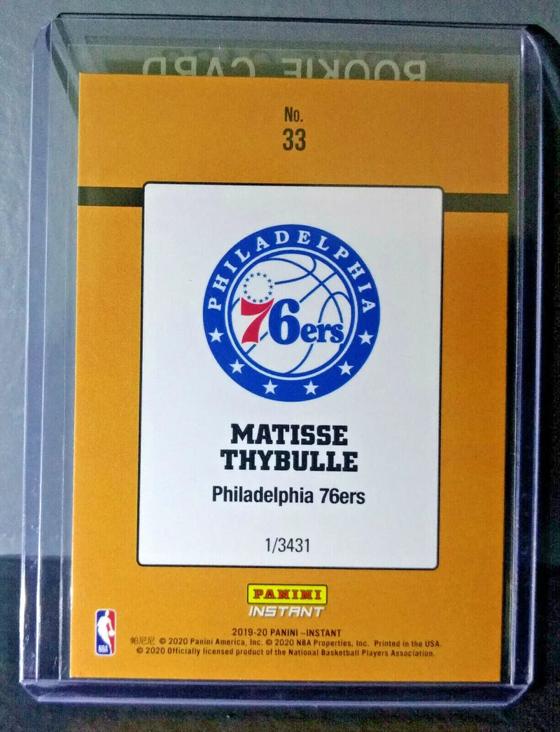 Matisse Thybulle 2019-2020 Panini NBA #33 Rated Rookie Retro Card 1/3431