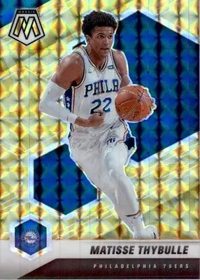 Matisse Thybulle - 2020-21 Panini Mosaic - #62 - Mosaic Reactive Yellow - Basketball Card Single