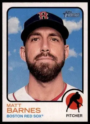 Matt Barnes 2022 Topps Heritage #376 Boston Red Sox - Baseball Card Single