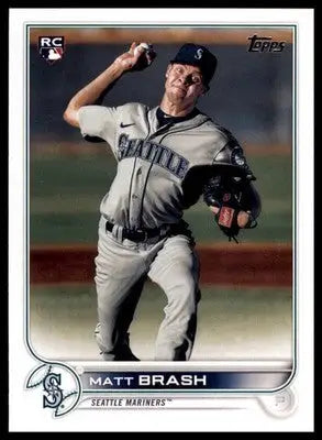 Matt Brash Rookie 2022 Topps #561 Seattle Mariners - Baseball Card Single