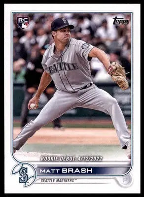 Matt Brash Rookie 2022 Topps Update #US274 Seattle Mariners - Baseball Card Single