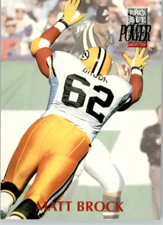 Matt Brock - 1992 Pro Set Power - #62 - Football - Football Card Single