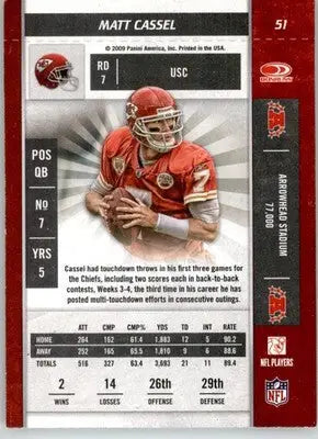 Matt Cassel - 2009 Playoff Contenders - #51 - Football - Football Card Single