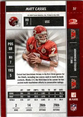 Matt Cassel - 2009 Playoff Contenders - #51 - Football - Football Card Single