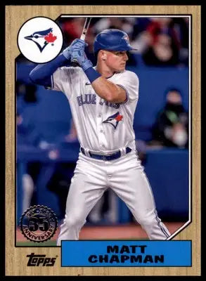 Matt Chapman 2022 Topps Update 1987 Anniversary #87TBU-49 Toronto Blue Jays - Baseball Card Single
