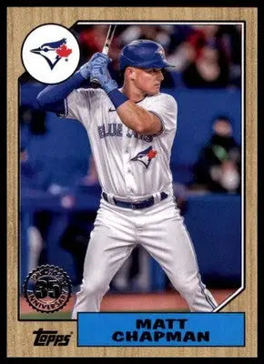 Matt Chapman 2022 Topps Update 1987 Baseball 35th #87TBU-49 Blue Jays - Baseball Card Single