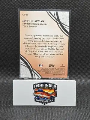 Matt Chapman SF Giants 2026 Topps Series 2 #GW-19 GLOVE WORK Insert - Baseball Card Single